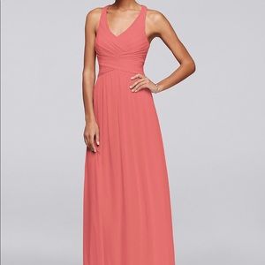 David’s Bridal Mesh Maxi Dress